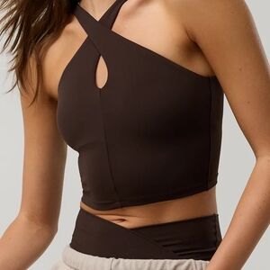 OFFLINE By Aerie Real Me XTRA Criss Cross High Neck Sports Bra